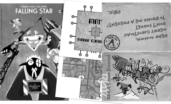 Falling Star - The Ultimate Play at home festive Game | Instant e-delivery | clueQuest Play at home puzzle game