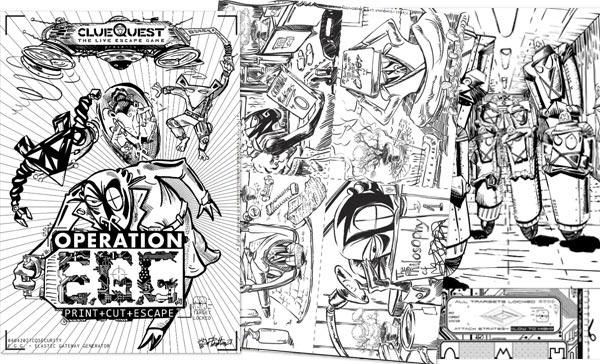 Operation E.G.G. pages Play at home puzzle game